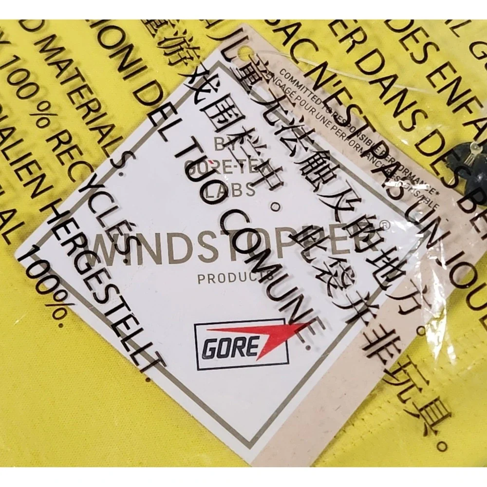 Supreme FW25 WINDSTOPPER Neck Gaiter Yellow One Size New Sealed FW25A85 Gore Tex